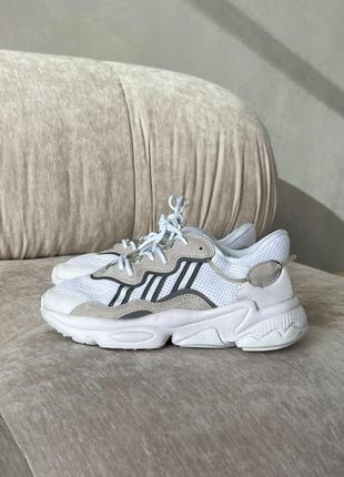 Кроссовки adidas ozweego white/grey1 фото