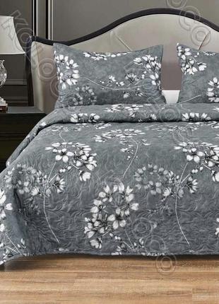 Покрывало с наволочками. летнее одеяло. стеганое.  ткань - сатин размер: 200х220 наволочки: 50*70