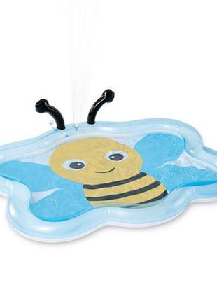 Детский надувной бассейн 127x102x28см с распылителем intex 58434 "пчелка" , с фонтаном2 фото