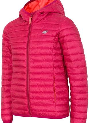 Куртка пухова для дівчат 4f рожевий (j4z17-jkud201-797) — 164