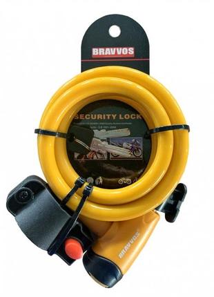 Замок bravvos loc-065-110 жовтогарячий на ключ (ge5)