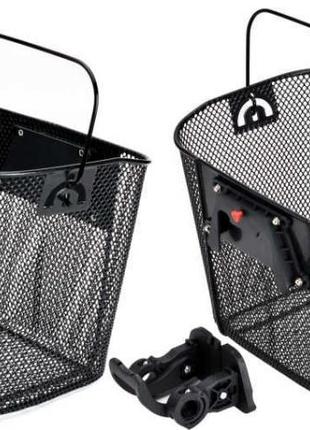 Кошик передній kb pro click металевий з ручкою чорний (a-pz-0694)