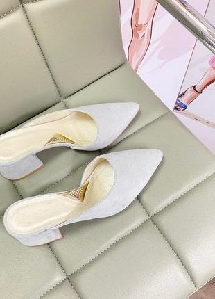 Шльопанці з італійської замші шльопанці шльопки замшеві мюли