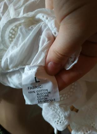 100%батисч+вышивка! красивейшая блуза р. l  morena spain2 фото