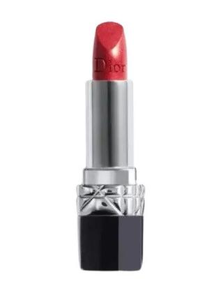 Помада для губ dior rouge dior couture colour 999 - metallic, без коробки