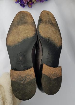 Шикарные, стильные добротные качественные туфли италия гладкая кожа6 фото