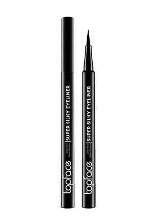 Подводка-маркер водостойкая super silky eyeliner topface pt6151 фото