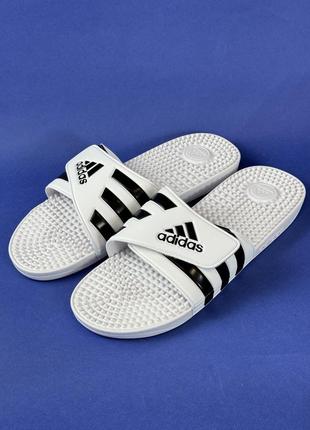 Мужские тапки шлепанцы на липучке adidas adissage 51, 52 размер1 фото