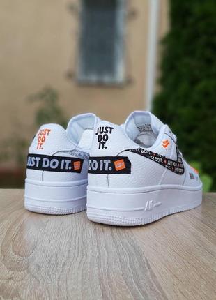 Шикарные женские кроссовки nike air force 1 x off-white low just do it pack5 фото