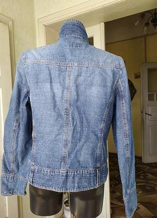 Фірмова річна джинсова куртка без підкладки2 фото