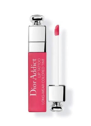 Тинт для губ dior addict lip tattoo long-wear colored tint 761 - natural cherry, без коробки