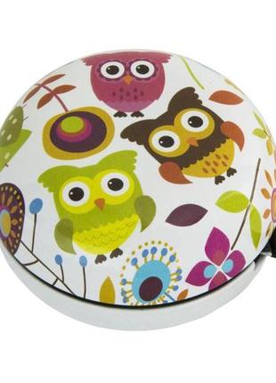 Дзвінок spencer 75мм з совами (dzw039)