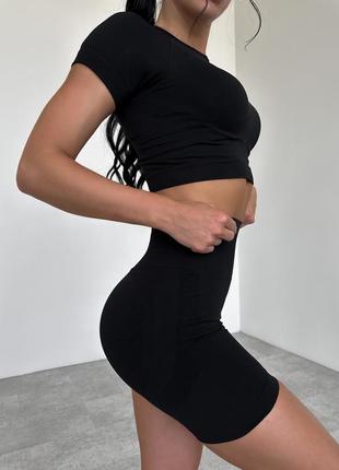 Женские эластичные шорты с эффектом пушап для фитнеса йоги, шорты высокие для пилона или бега4 фото