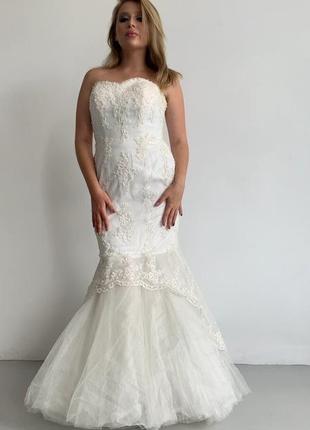 Свадебное платье русалка 5