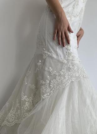 Свадебное платье русалка4 фото