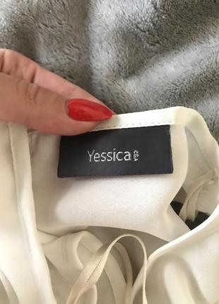 Очень красивый топ блуза майка с кружевом yessica by c&a разм 36-388 фото
