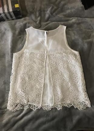 Дуже гарний топ блуза майка з мереживом yessica by c&a розмір 36-386 фото