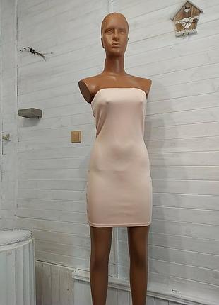 Красивое персиковое платье 4