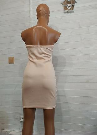 Красивое персиковое платье 8