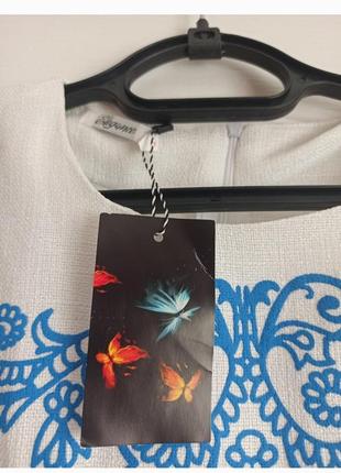 Белое платье с узором 3