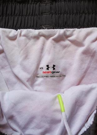 Короткие фитнес спортивные шорты с подкладкой высокий пояс under armour2 фото