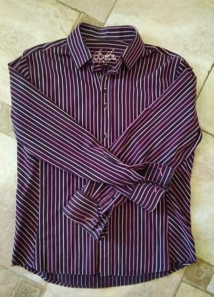 Брэндовая сорочка *river island*slim fit*
