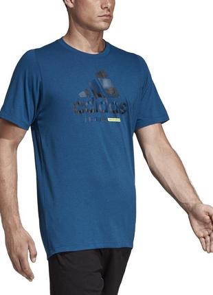 Мужская футболка adidas freelift 360 графический логотип синий