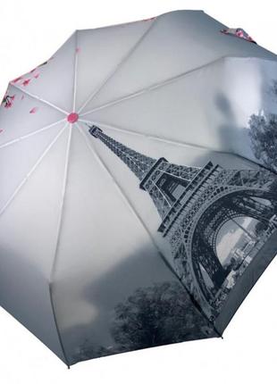 Парасолька зонт напівавтомат ейфелева вежа і вишня сакура.8 фото
