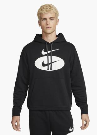 Худі nike mens fleece pullover hoodie black dm5458-010 s