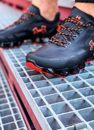 Мужские кроссовки under armour scorpio running shoes black/orange7 фото