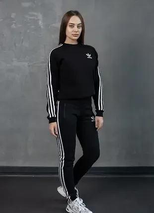 Костюм прогулянковий спортивный адідас adidas парний family look чоловічий жіночий унісекс2 фото