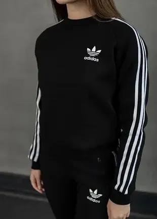 Костюм прогулянковий спортивный адідас adidas парний family look чоловічий жіночий унісекс4 фото