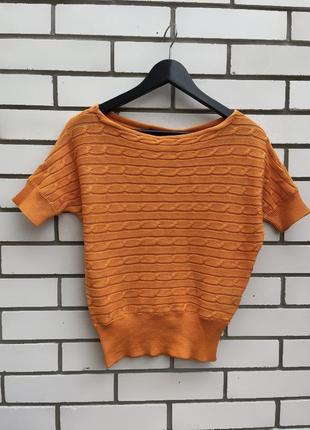 Оранжевая блузка свитер джемпер хлопок ralph lauren sport1 фото