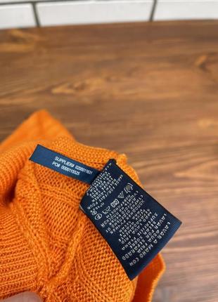 Оранжевая блузка свитер джемпер хлопок ralph lauren sport2 фото
