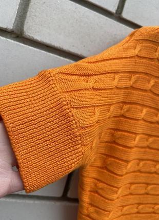 Оранжевая блузка свитер джемпер хлопок ralph lauren sport5 фото