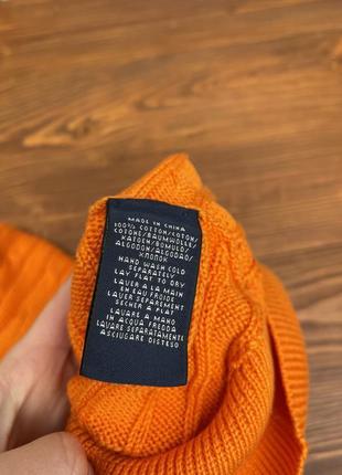 Оранжевая блузка свитер джемпер хлопок ralph lauren sport3 фото