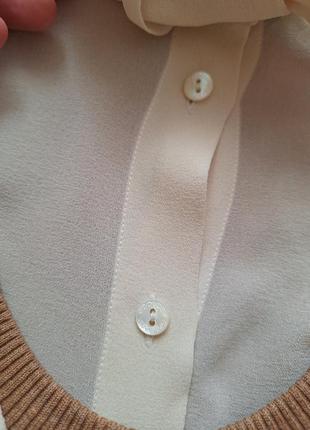 Винтажный джемпер с блузкой dolce&gabbana, размер xs-s.4 фото