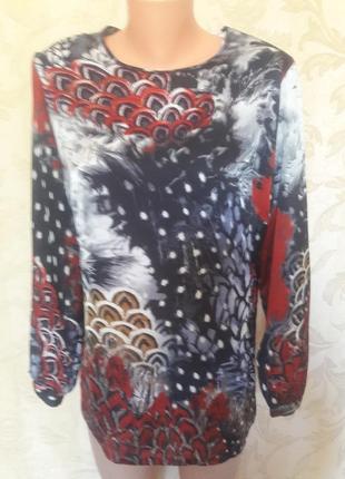 Блузка атласная цветная