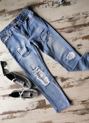 Джинсы рваные pull&bear 3