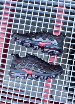 Nike air vapormax plus "black/red"7 фото