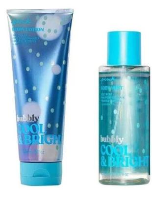 Набір bubbly cool &amp; bright victoria's secret pink.