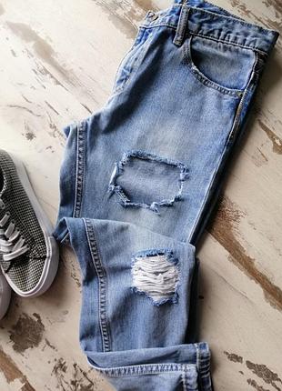Джинсы рваные pull&bear 7