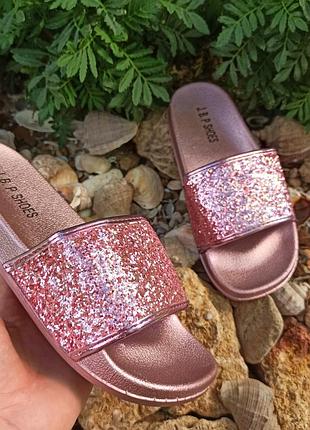 Распродажа! шлепки шлепанцы тапочки тапки блестящие