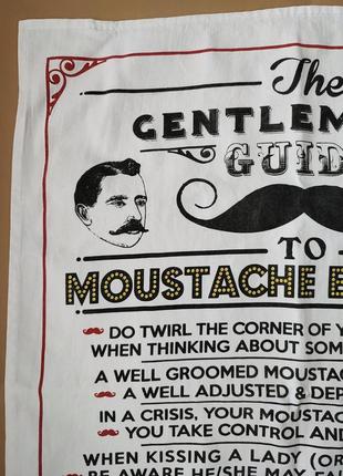 Бавовняний рушник для хіпстерів mustache etiquette9 фото