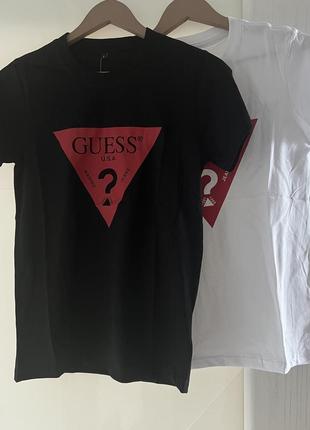 Футболки guess біла і чорна5 фото