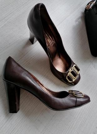 🌹шкіряні вінтажні туфлі в стилі prada 🌹туфлі з пряжкою