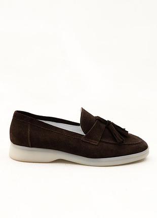 Женские лоферы из натуральной замши