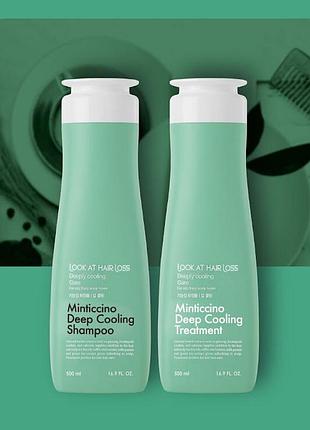 Охлаждающий кондиционер daeng gi meo ri look at hair loss minticcino deep cooling treatmen...