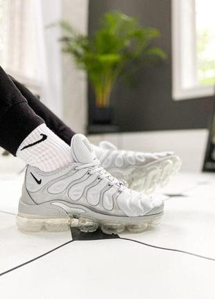 Мужские кроссовки  nike air vapormax plus "grey"1 фото