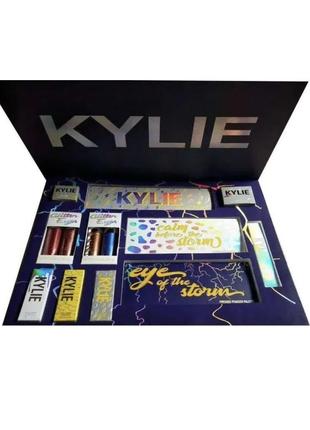 Большой подарочный набор косметики kylie weather collection blue 13 в 1 декоративная...